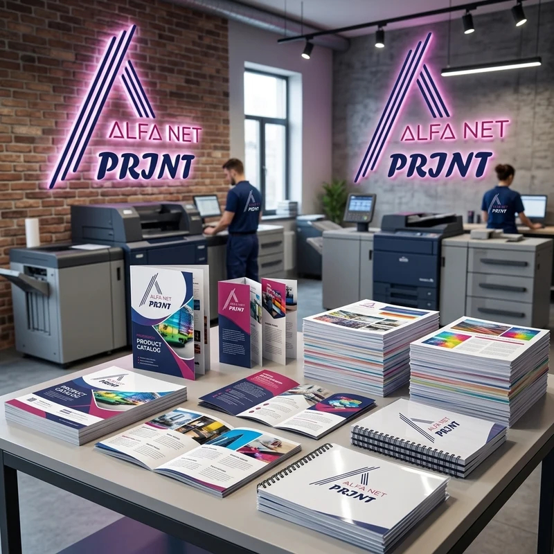 AlfaNet Print - Katalogë me Ngjyra, Broshura dhe Fotokopje Masive me Spirale